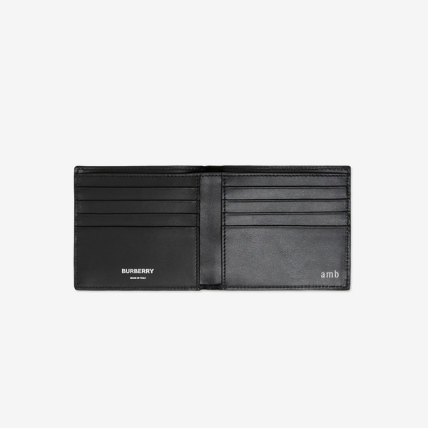 Vi Burberry Check Bifold Wallet 'Beige' 80698111