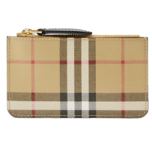 Vi Burberry Check Strap Coin Case 'Beige' 80704201