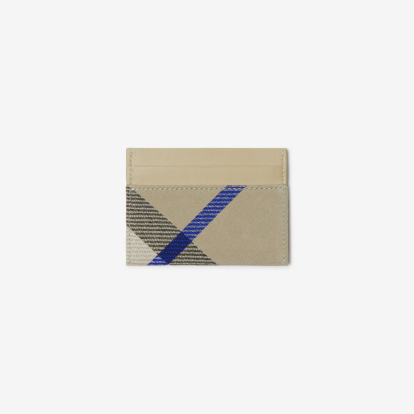 Vi Burberry Check Card Case 'Lichen' 80859851