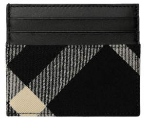 Vi Burberry Tall Check Card Case 'Black' 80897821