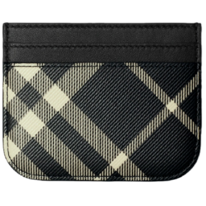 Vi Burberry Check Card Case 'Black' 80951291