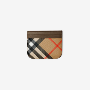 Vi Burberry Check Card Case 'Sand' 80927221