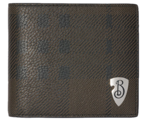 Vi Burberry B Shield Bifold Wallet 'Slate' 81029271