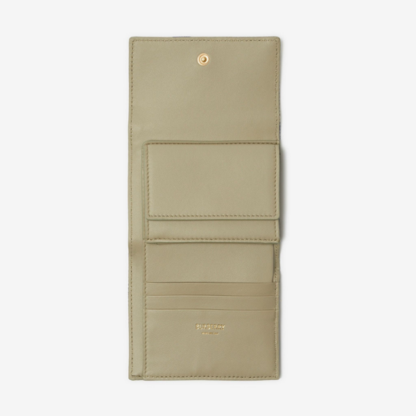 Vi Burberry Check Folding Wallet 'Lichen' 80860051