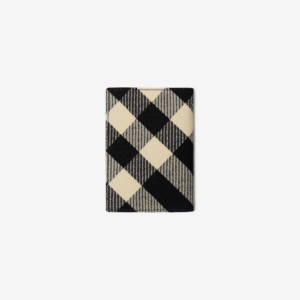 Vi Burberry Check Folding Card Case 'Black' 80895251