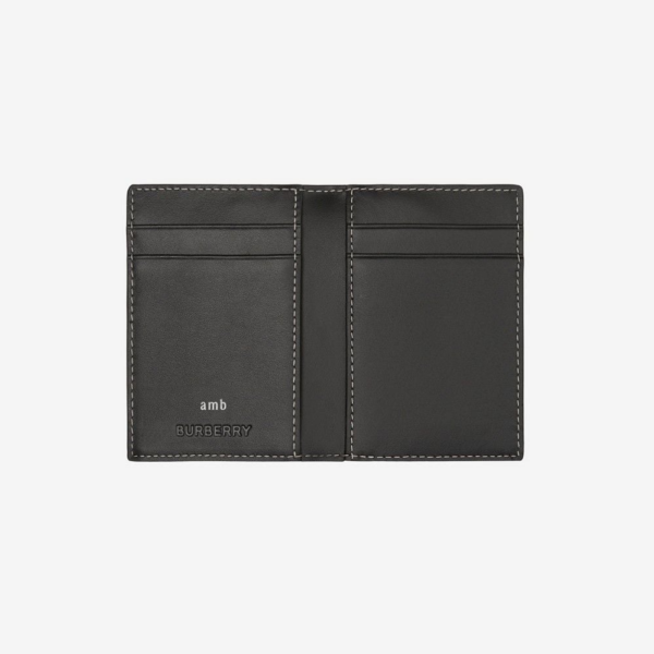 Vi Burberry Check Folding Card Case 'Brown' 80651631