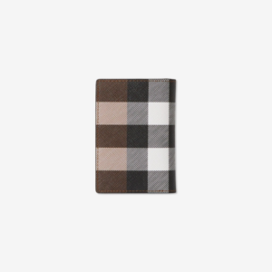 Vi Burberry Check Folding Card Case 'Brown' 80651631