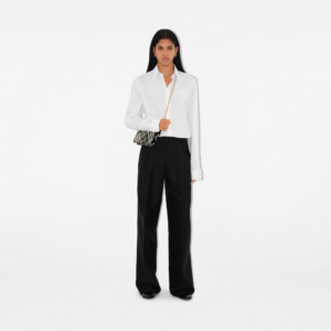 Vi Burberry Check Chain Strap Wallet 'Black' 80951211