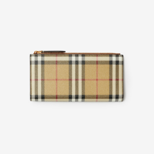 Vi Burberry Large Check Bifold Walle 'Beige' 80739801