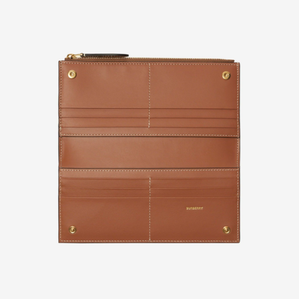 Vi Burberry Large Check Bifold Walle 'Beige' 80739801