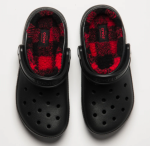Dep Crocs Classic Lined Buff Check Clog 'Black' 210738-001