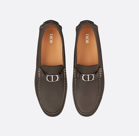 Giay Dior Loafer Ebony Grained Calfskin 'Brown' 3LO114YJK-H767
