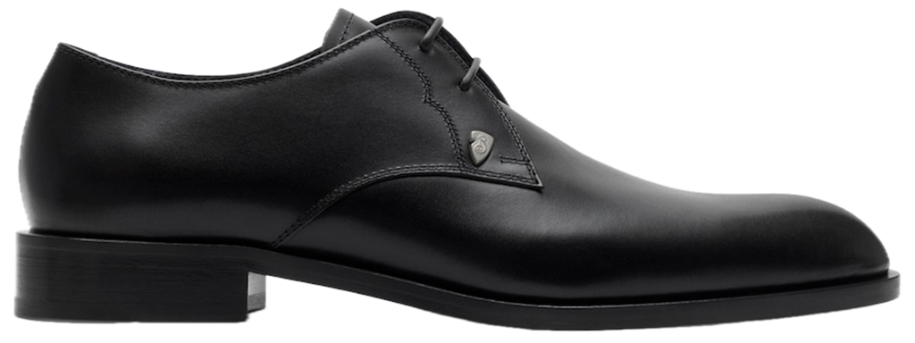 Giay Burberry Leather Carlyle Derby Shoes 'Black' 81013881