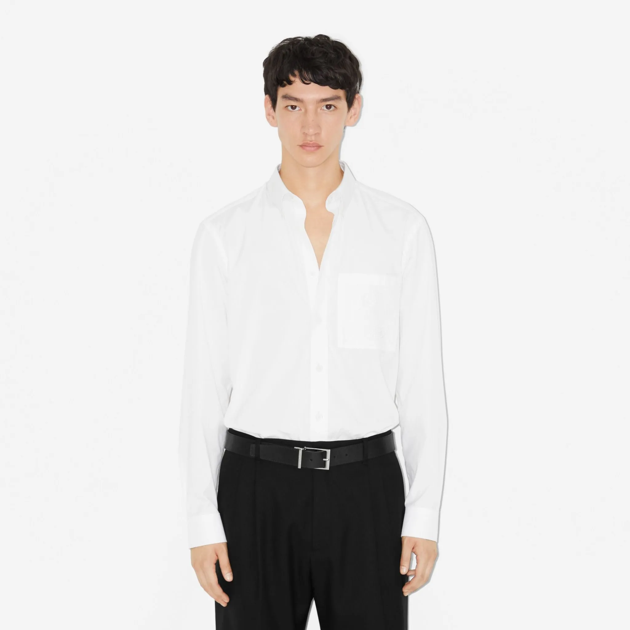 That Lung Burberry Reversible Check Belt 'Navy' 80732871