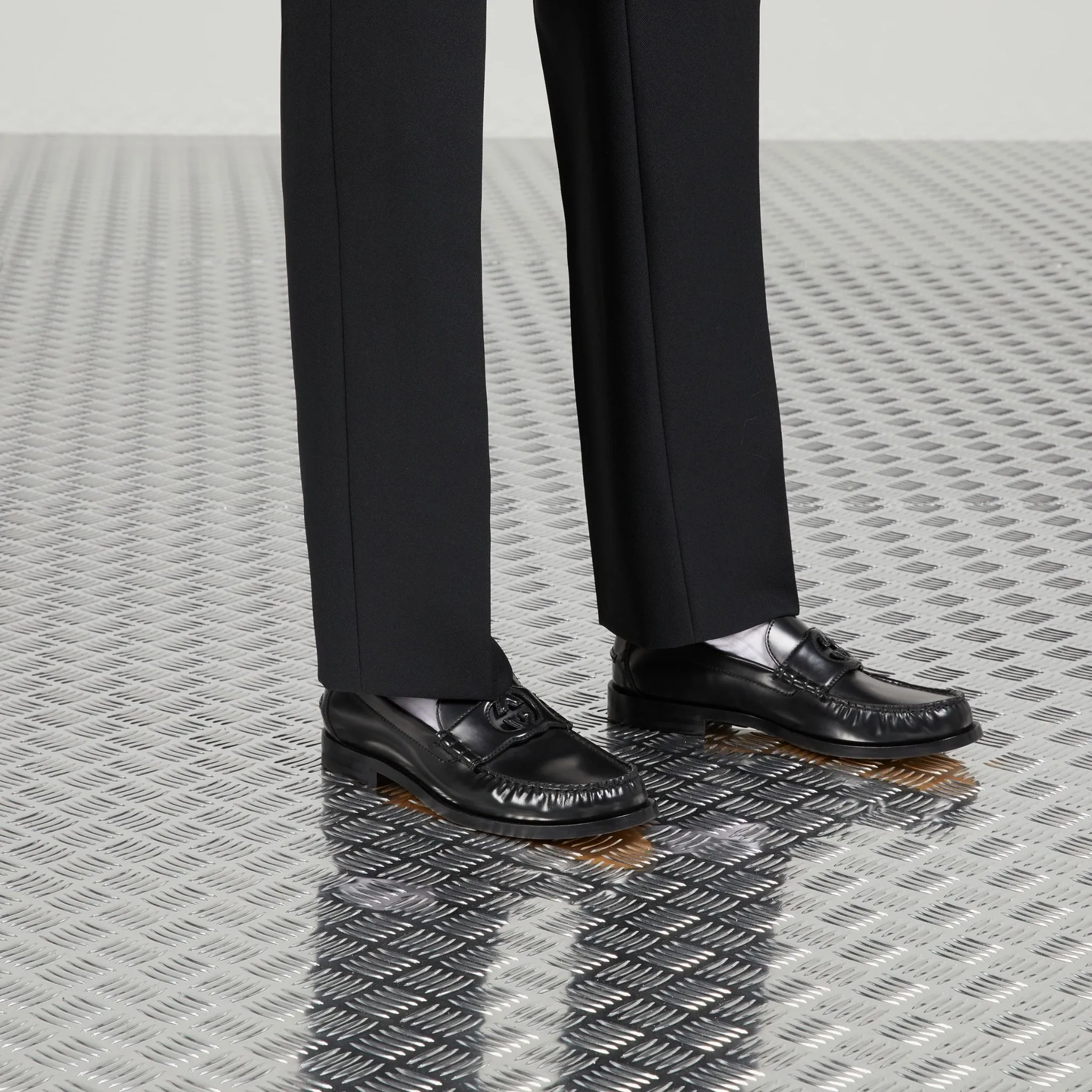 Giay Gucci Interlocking G Loafer 'Black' 738470-17X00-1000