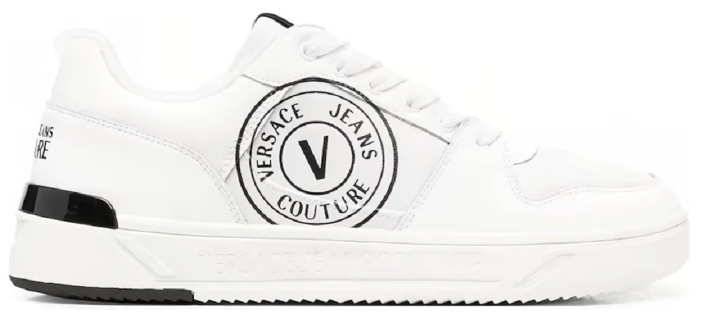 Giay Versace Jeans Couture Logolu Deri 'White' 74YA3SJ1-ZP226-003