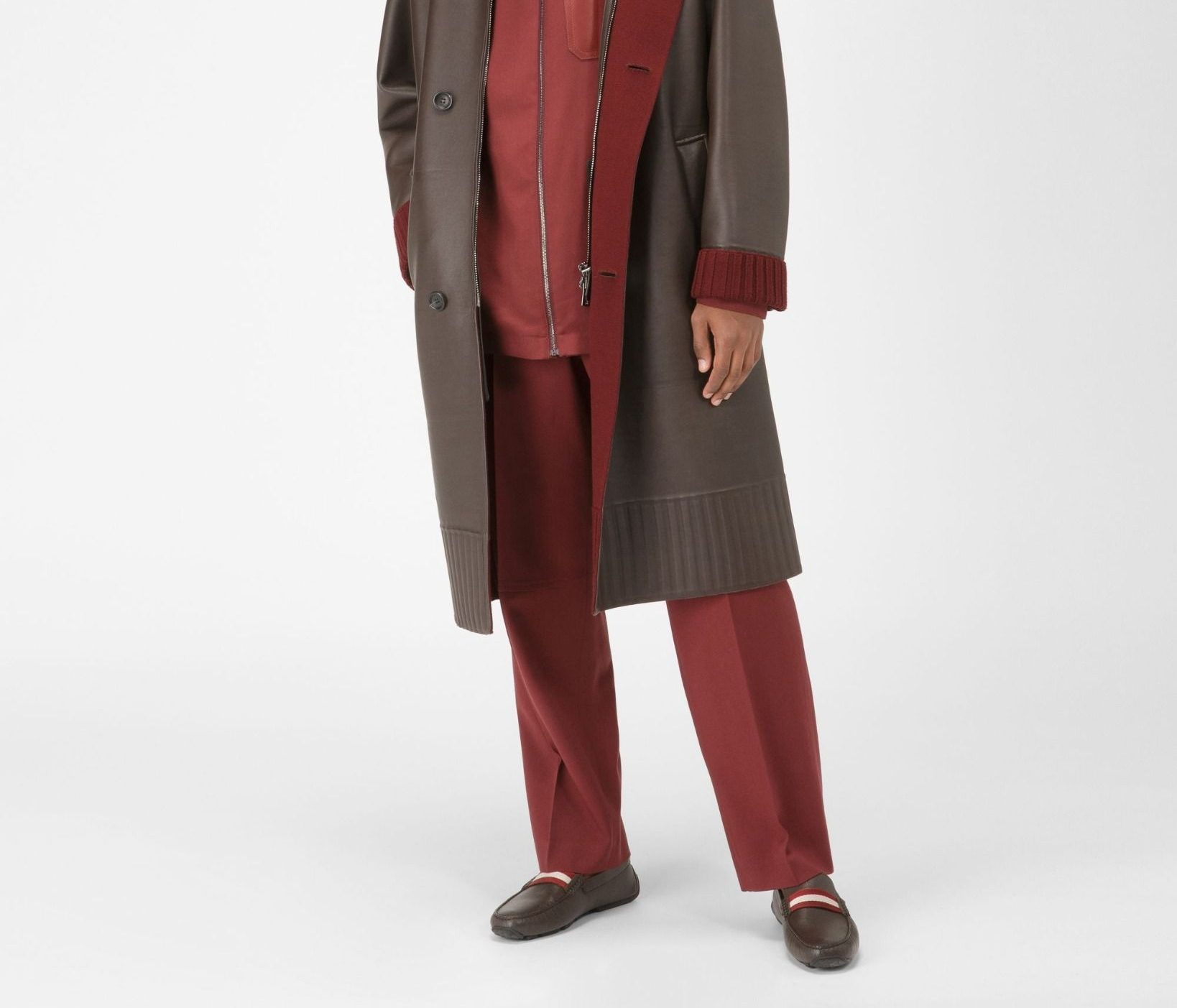 Giay Bally Pearce Leather Drivers 'Brown' 6206928