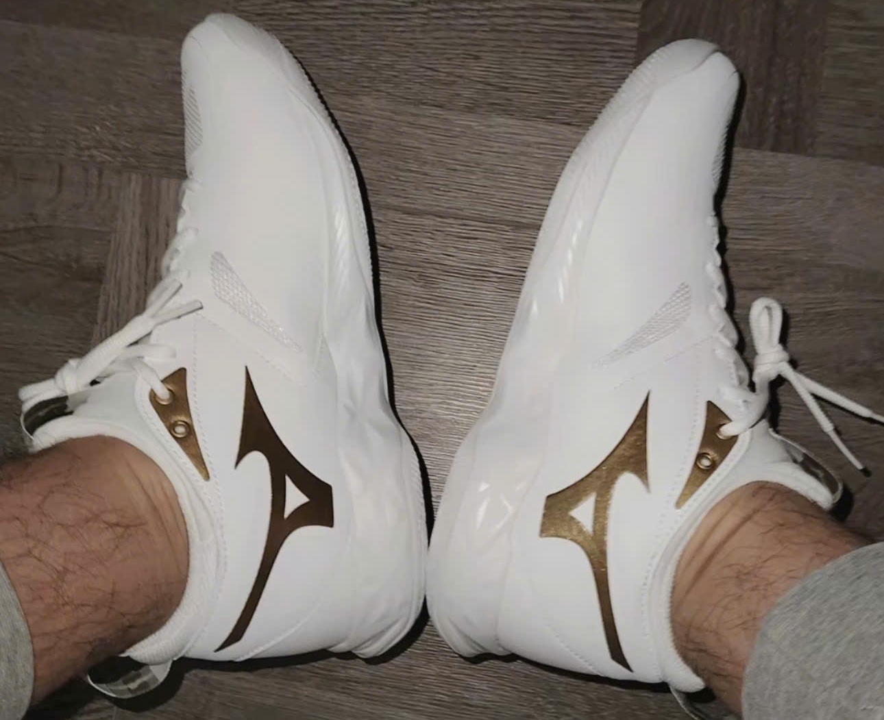 Alternative view of Giày Mizuno Wave Dimension Mid 'White Gold' V1GC224068