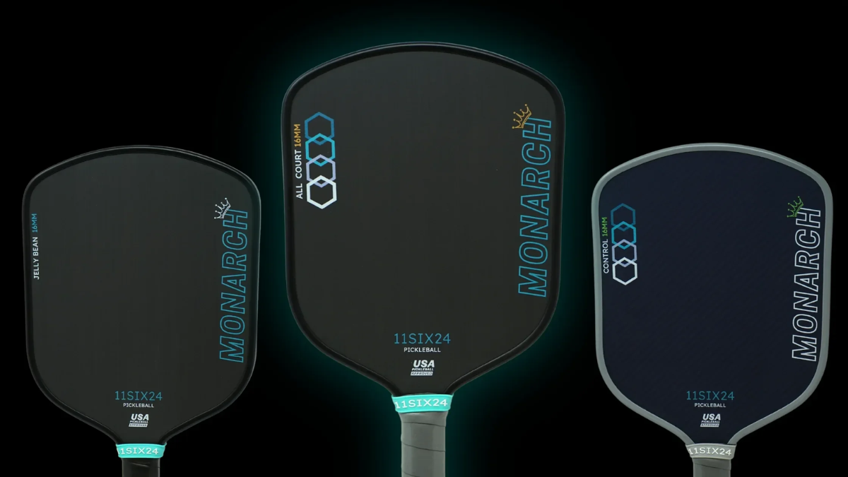 Vot pickleball 11SIX24 Monarch All Court voi thiet ke hybrid va sweet spot rong