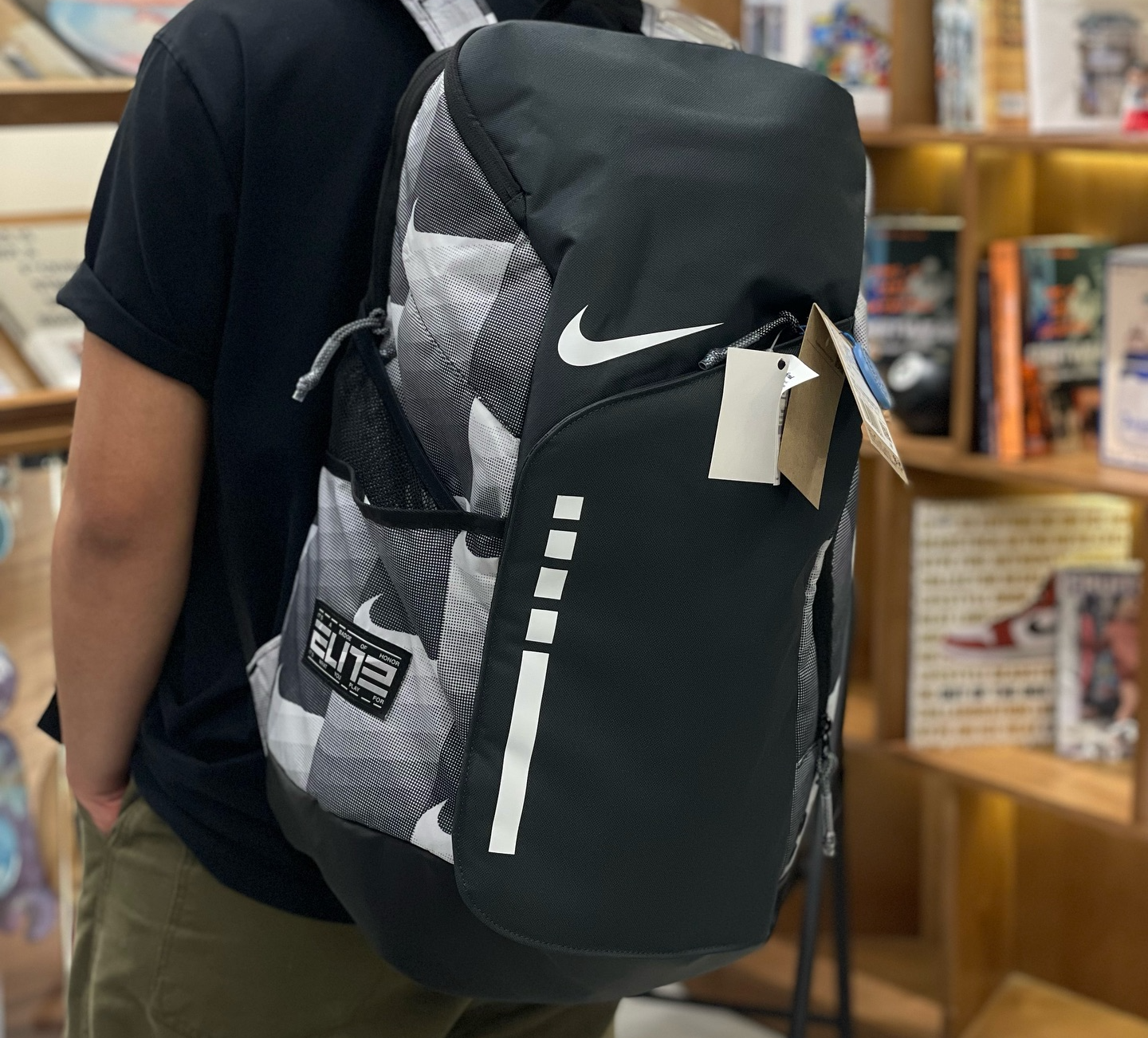 Alternative view of Balo Nike Hoops Elite Printed 'Black' FZ7311-084