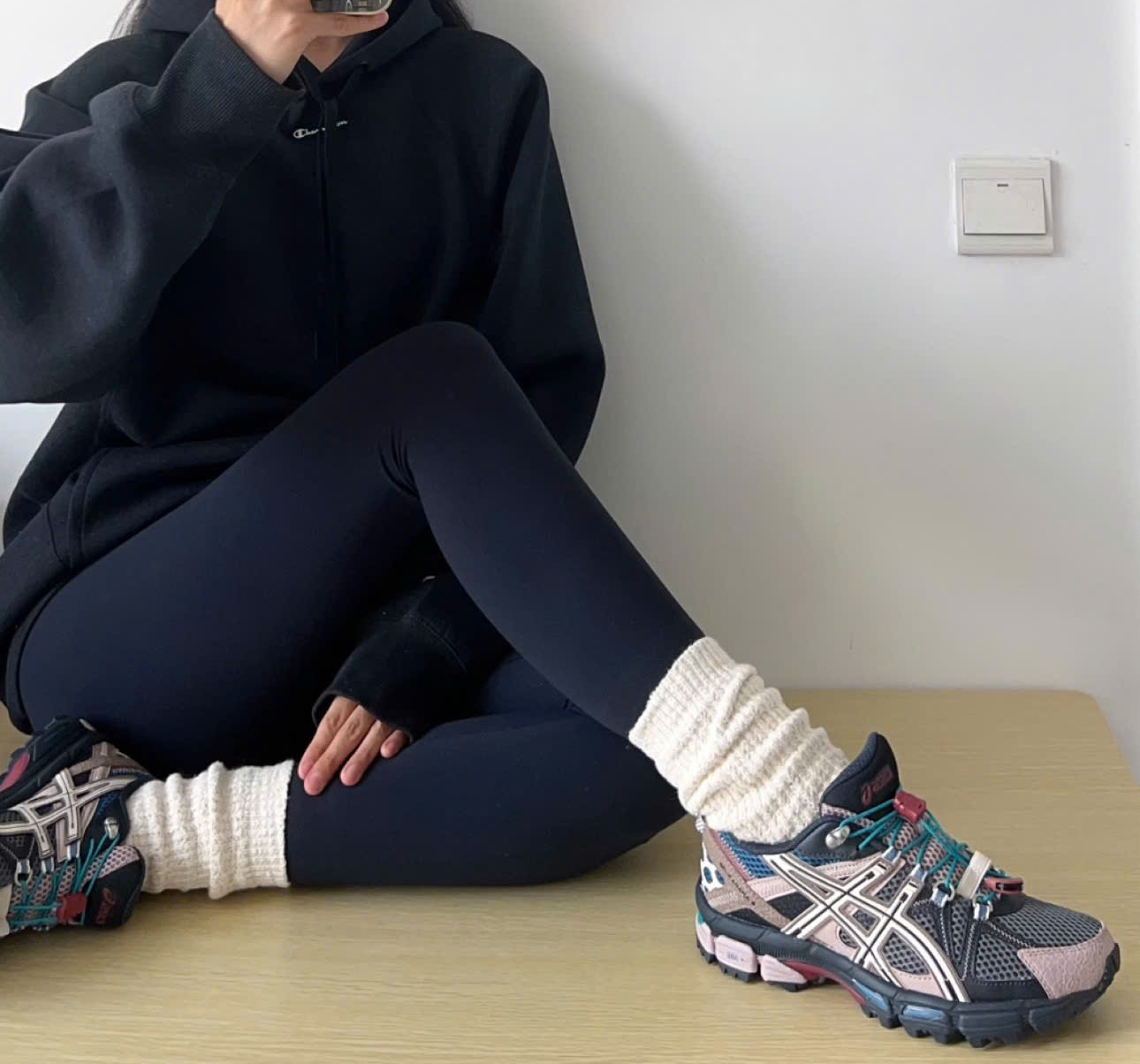 Alternative view of Giày Asics Gel-Kahana 8 FL 'Green Beige' 1012B634-021