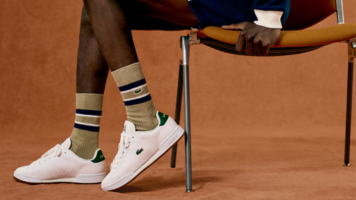 Hinh anh giay Lacoste L003 Neo Shot the hien su ket hop giua the thao va thoi trang.