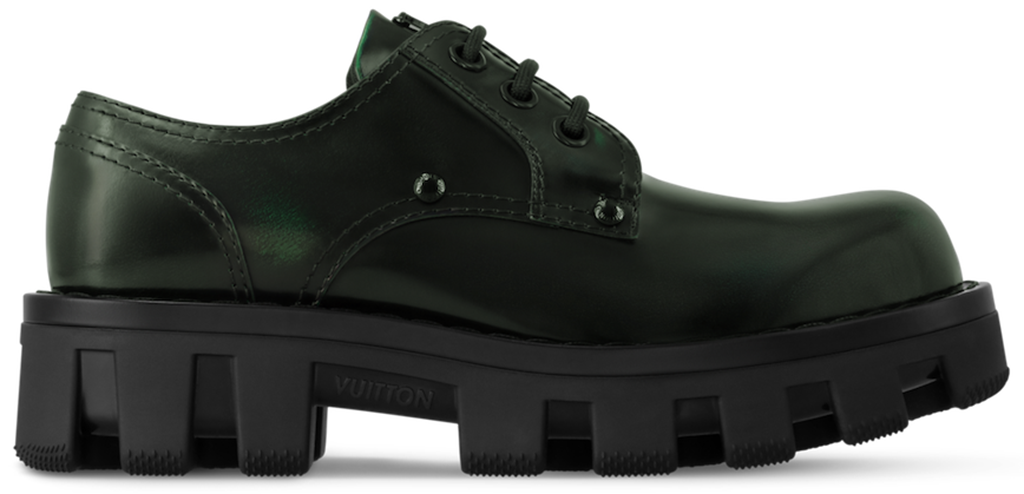 Giay Louis Vuitton LV Checker Derbies 'Green' 1AH359