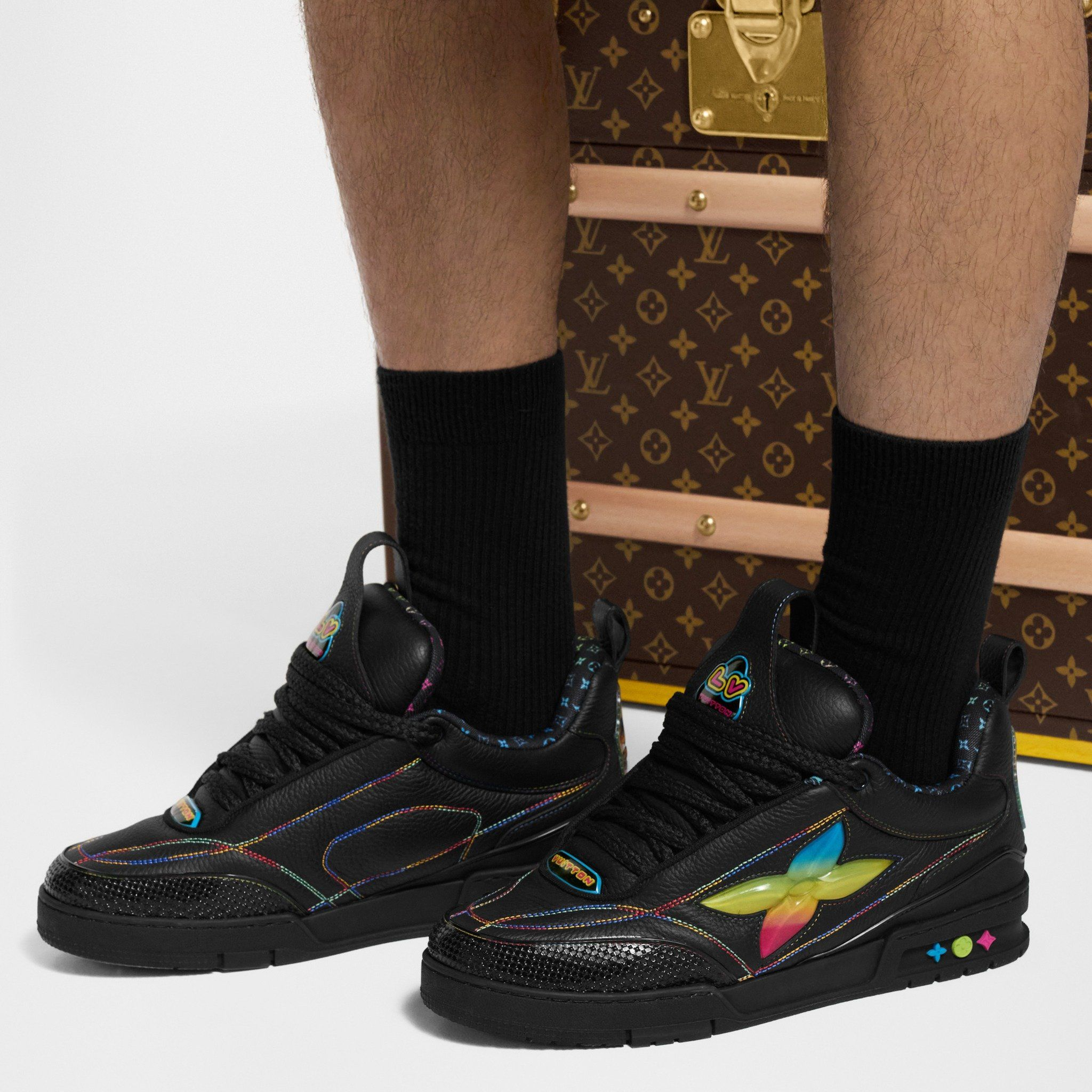 Giay Louis Vuitton LV Skate Trainers 'Black' 1AH599