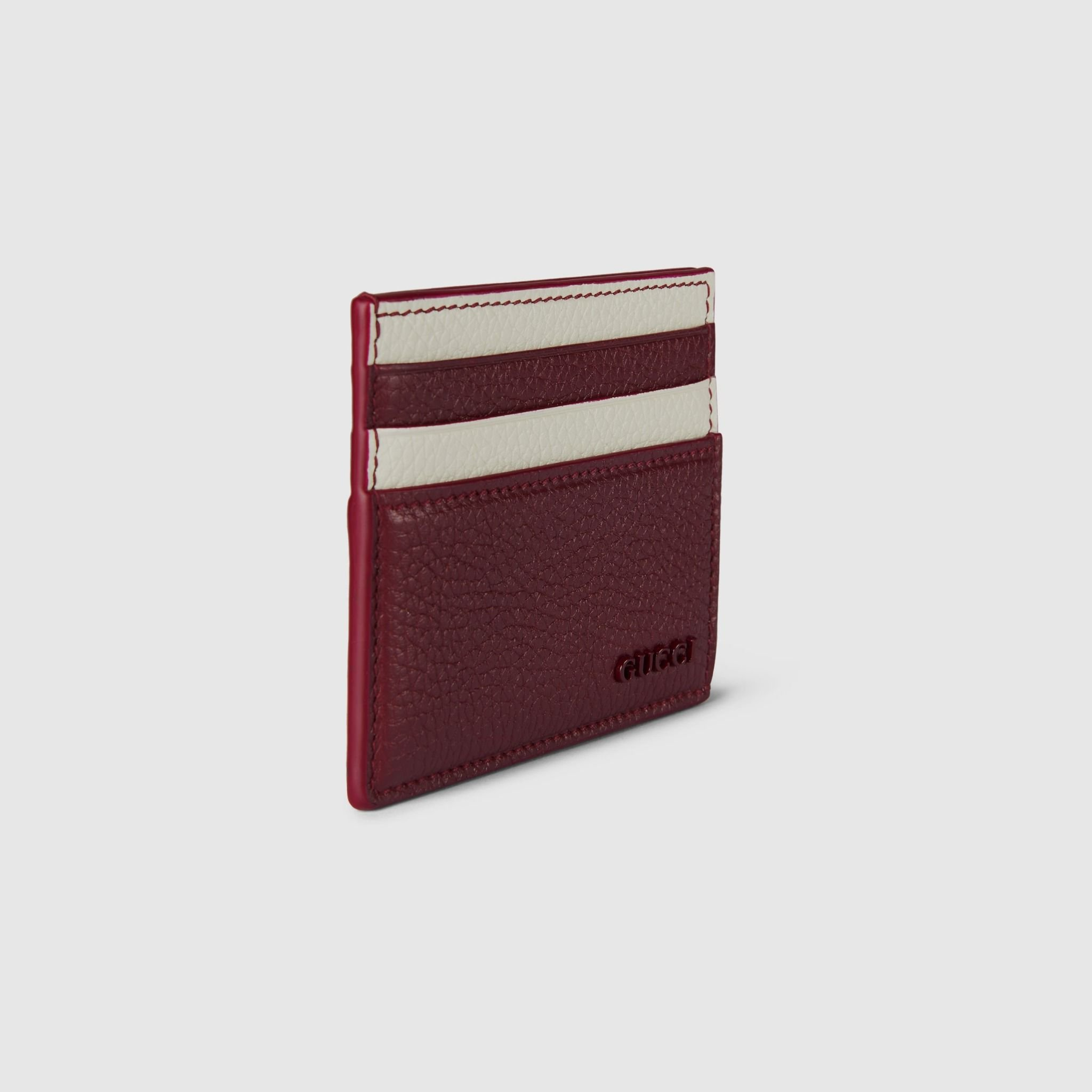 Vi Gucci Bi-color Card Case 'Rosso Ancora' 817043-AAEGG-6247