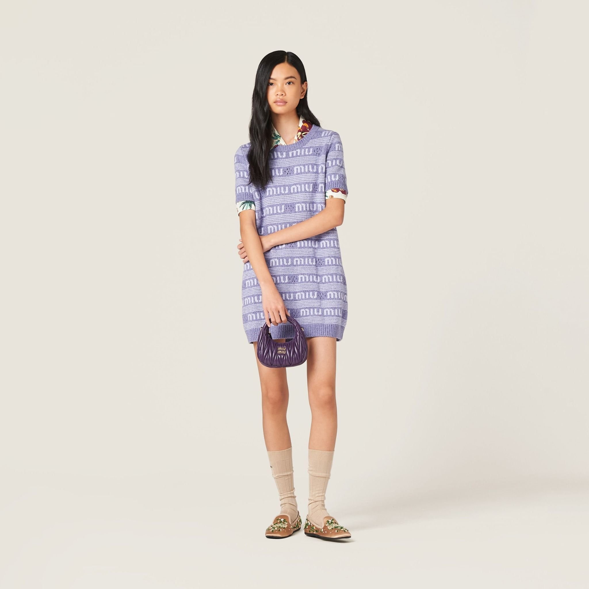 Tui Miu Miu Wander Matelasse Bag 'Violet' 5BP078-N88-F0030-V-OOO