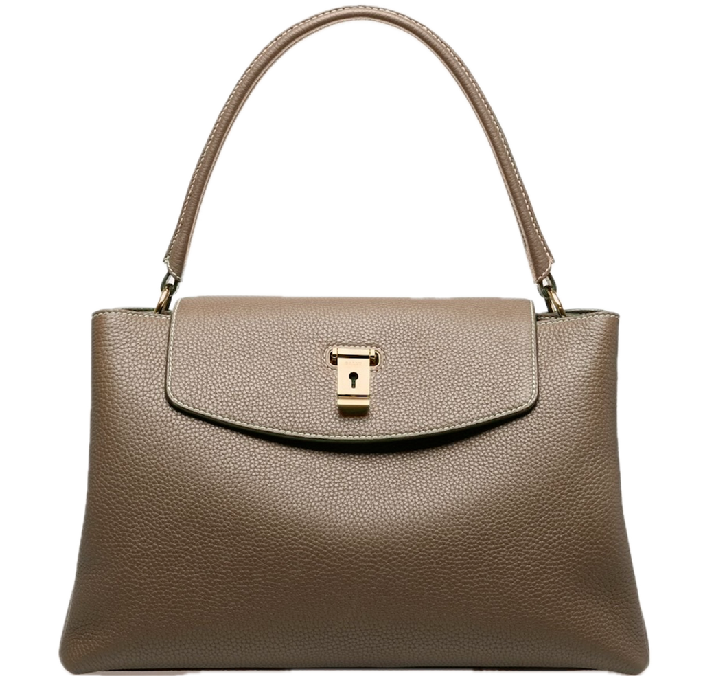 Tui Bally Layka Leather Top Handle Bag 'Brown' 6300002