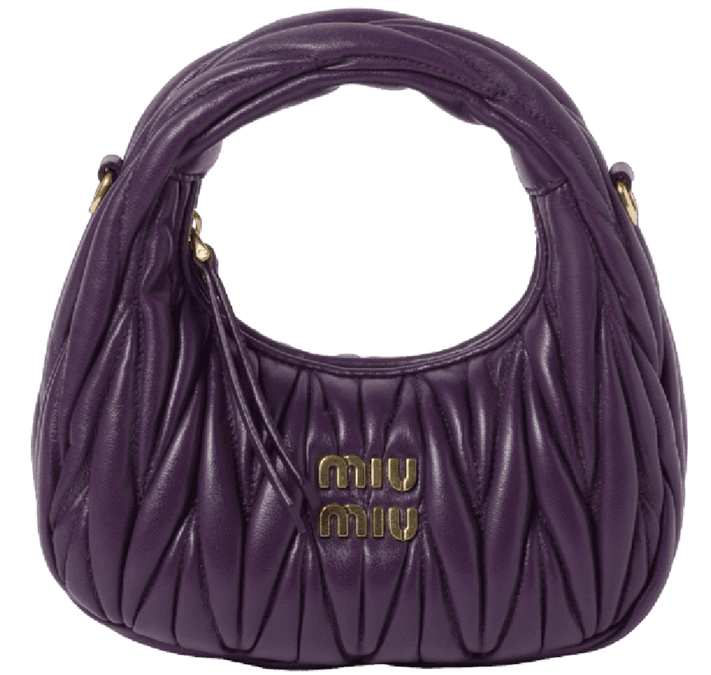 Tui Miu Miu Wander Matelasse Bag 'Violet' 5BP078-N88-F0030-V-OOO