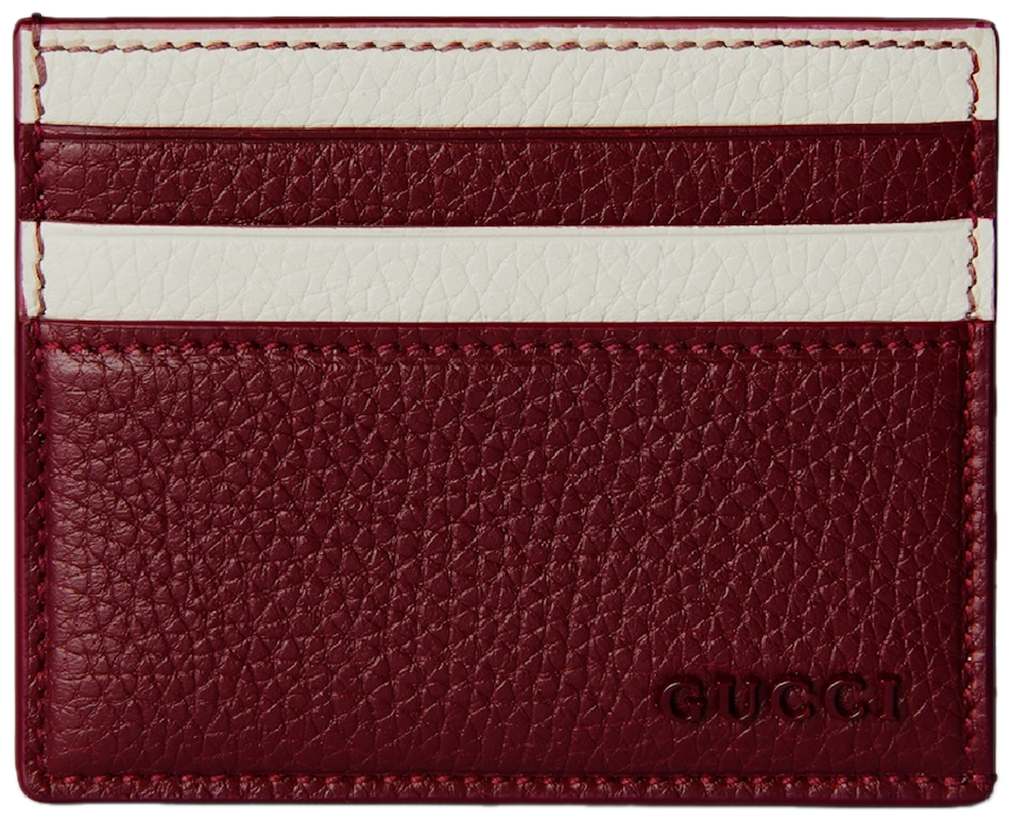 Vi Gucci Bi-color Card Case 'Rosso Ancora' 817043-AAEGG-6247