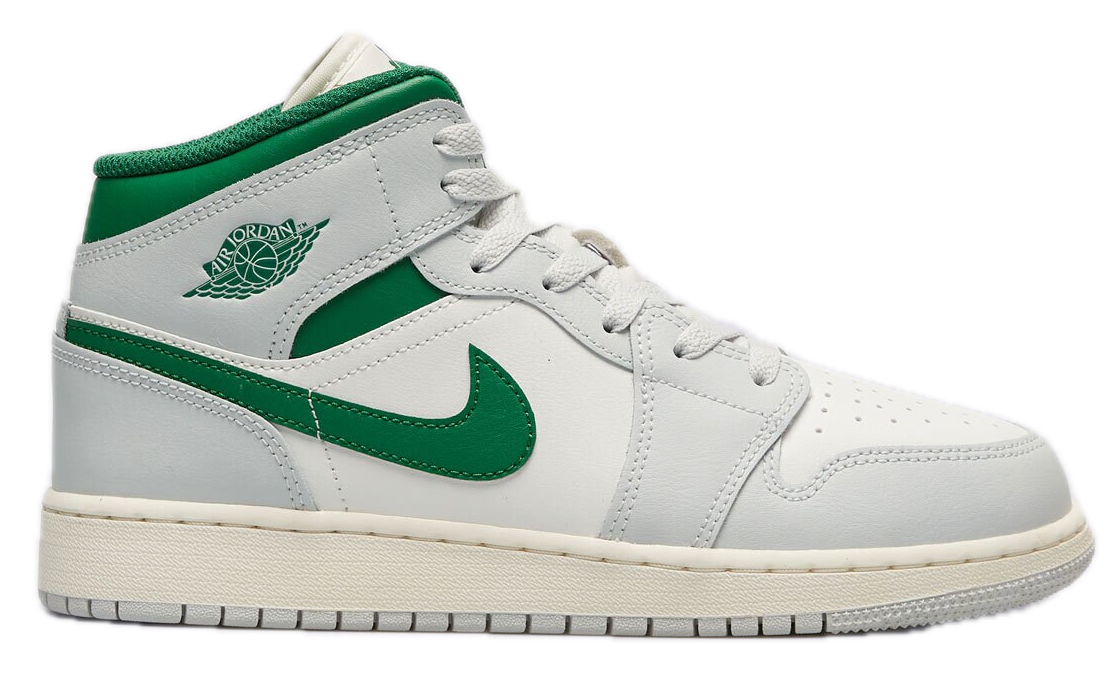 Giay Nike Jordan 1 Mid 'White Pure Platinum Green' DQ8423-142