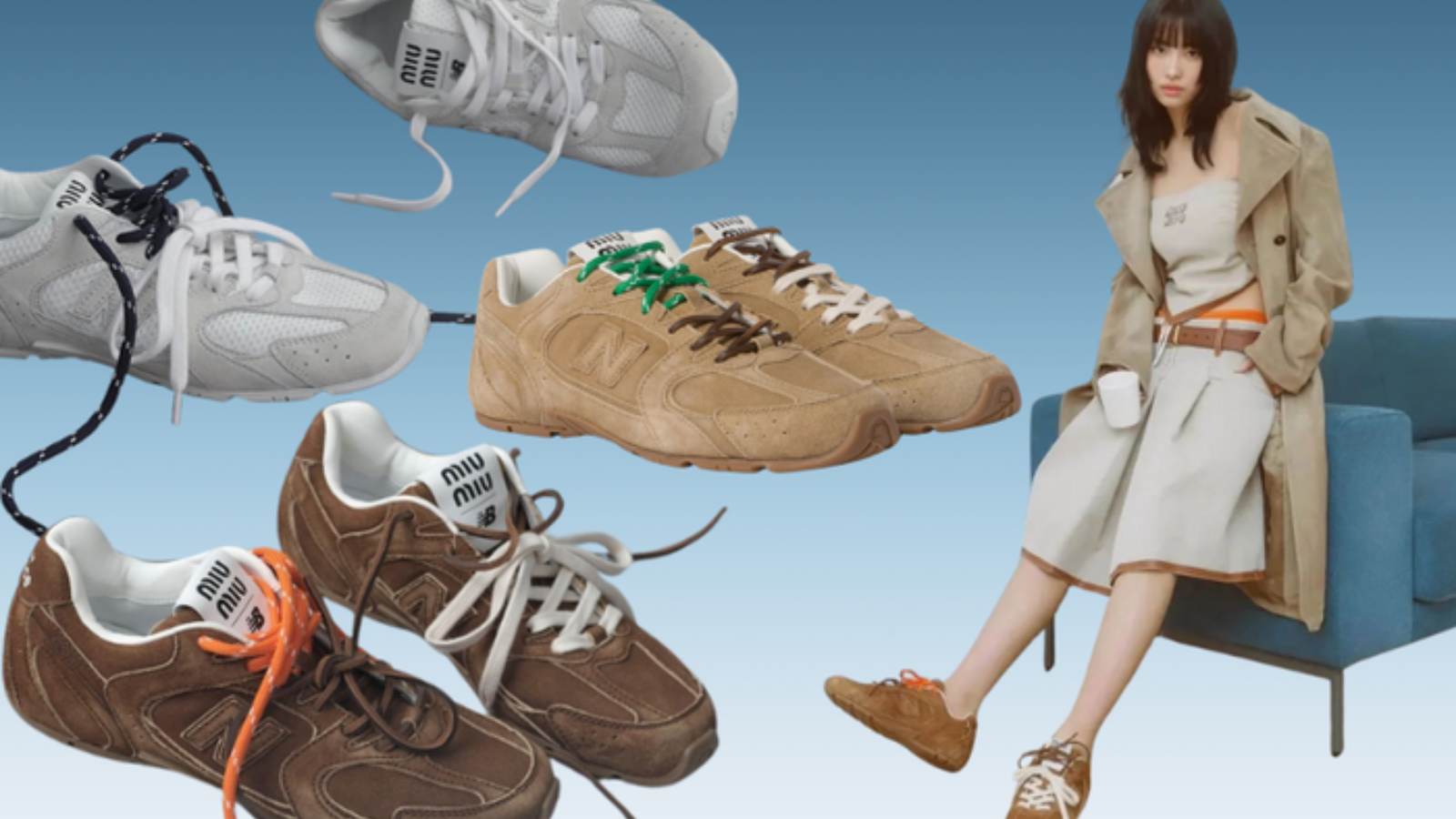 Miu Miu x New Balance 530 SL "khuấy đảo" với bộ sưu tập mới Hinh anh 1: Hinh anh doi giay Miu Miu x New Balance 530 SL moi nhat, the hien su ket hop giua phong cach thoi trang cao cap va cong nghe the thao tien tien.