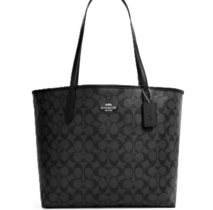 Tui Coach City Tote In Signature Canvas Bag 'Black' 5696-SVTSQ