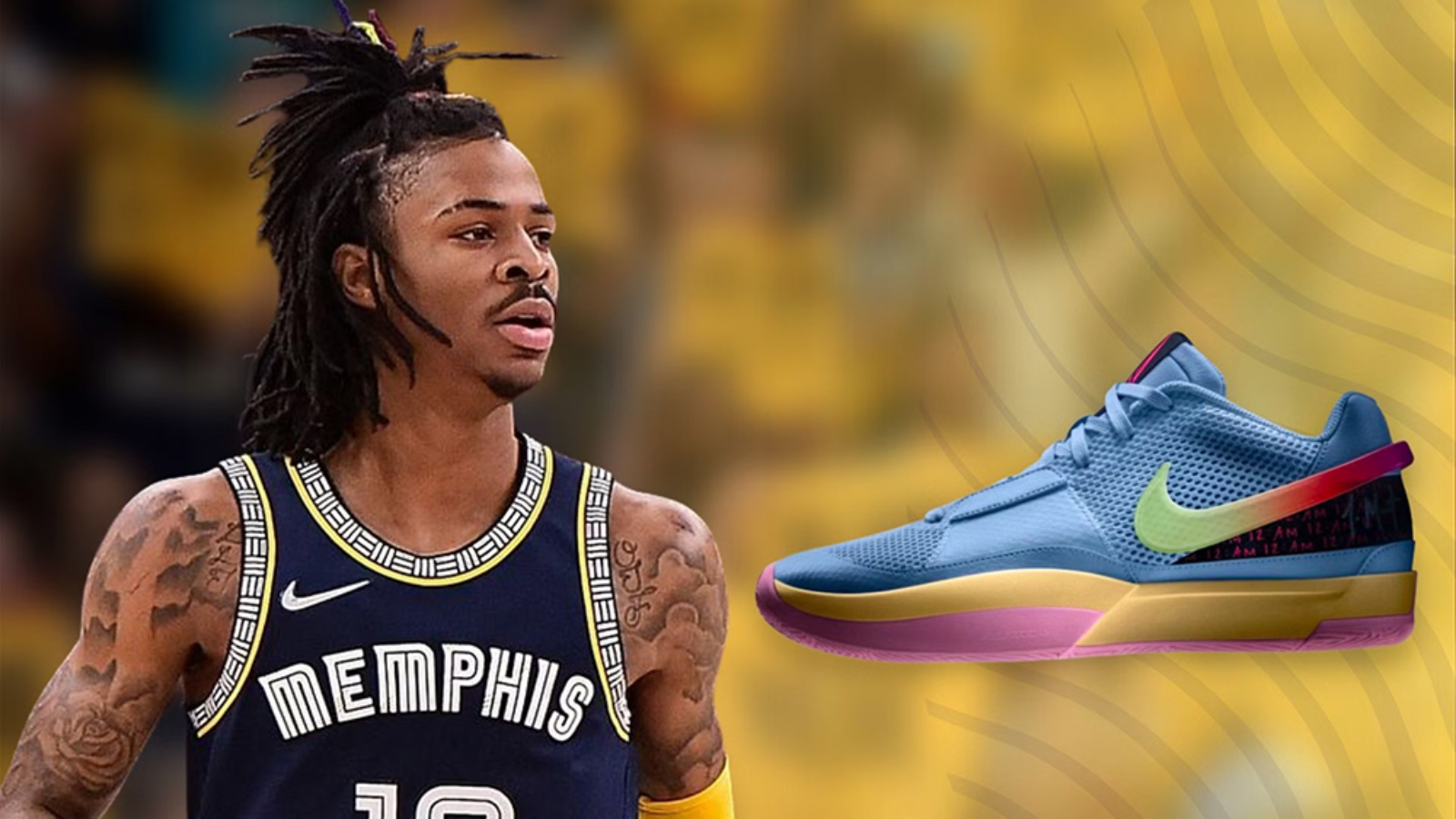 Hinh anh 2: Ja Morant trong mau ao Memphis Grizzlies, dai dien moi cua Nike