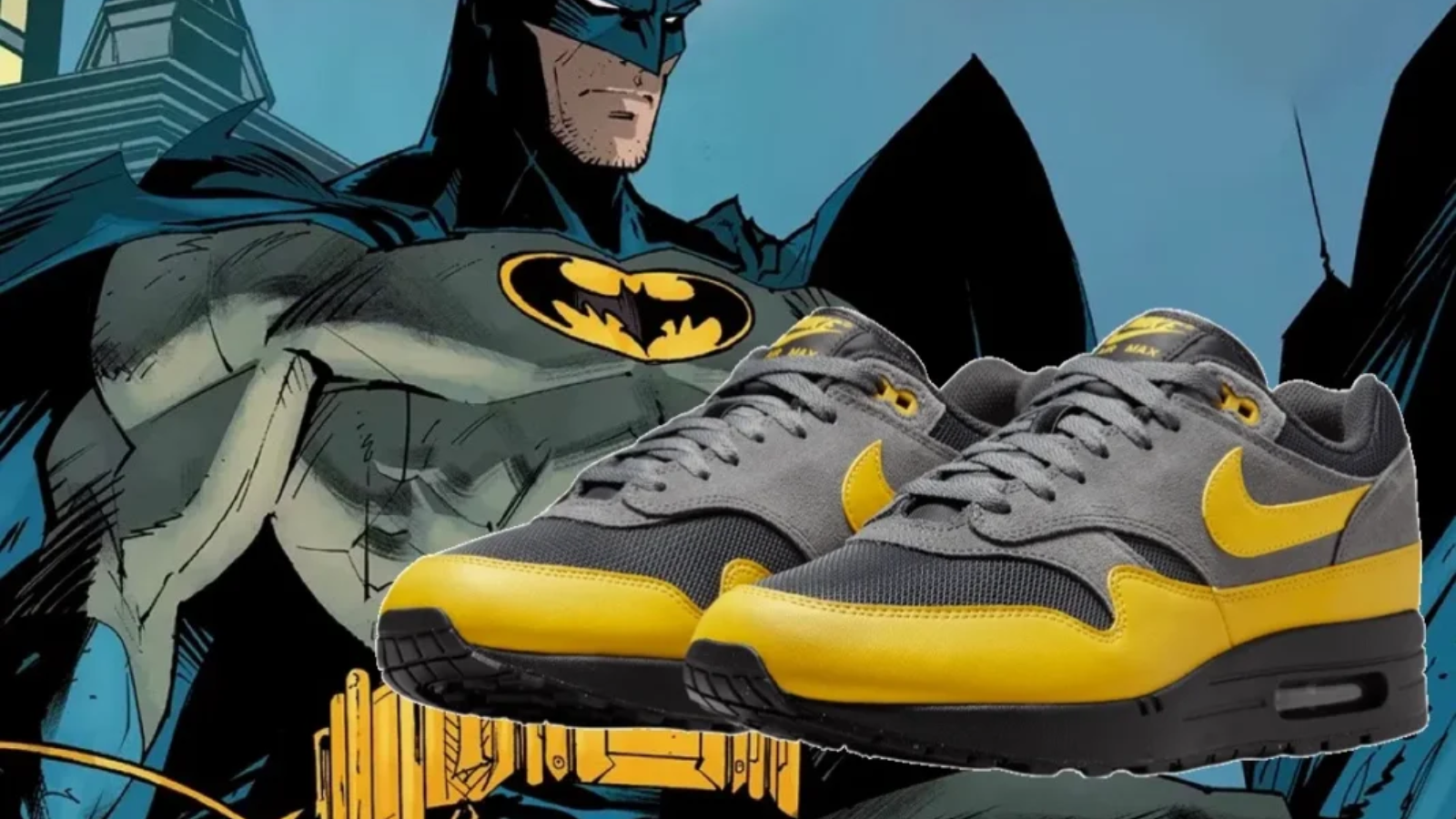 Air Max 1 “Batman” – Phối màu đỉnh cao khiến fan DC phát cuồng Hinh anh 1: Air Max 1 “Batman” – Phoi mau dinh cao khien fan DC phat cuong
