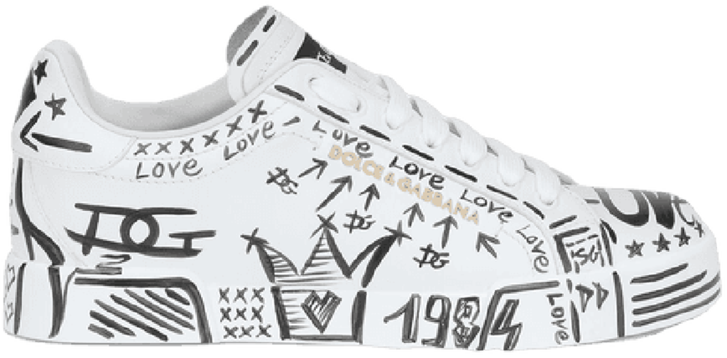 Giay Dolce & Gabbana Hand Painted Calfskin Portofino 'White' CK1602AY66589697