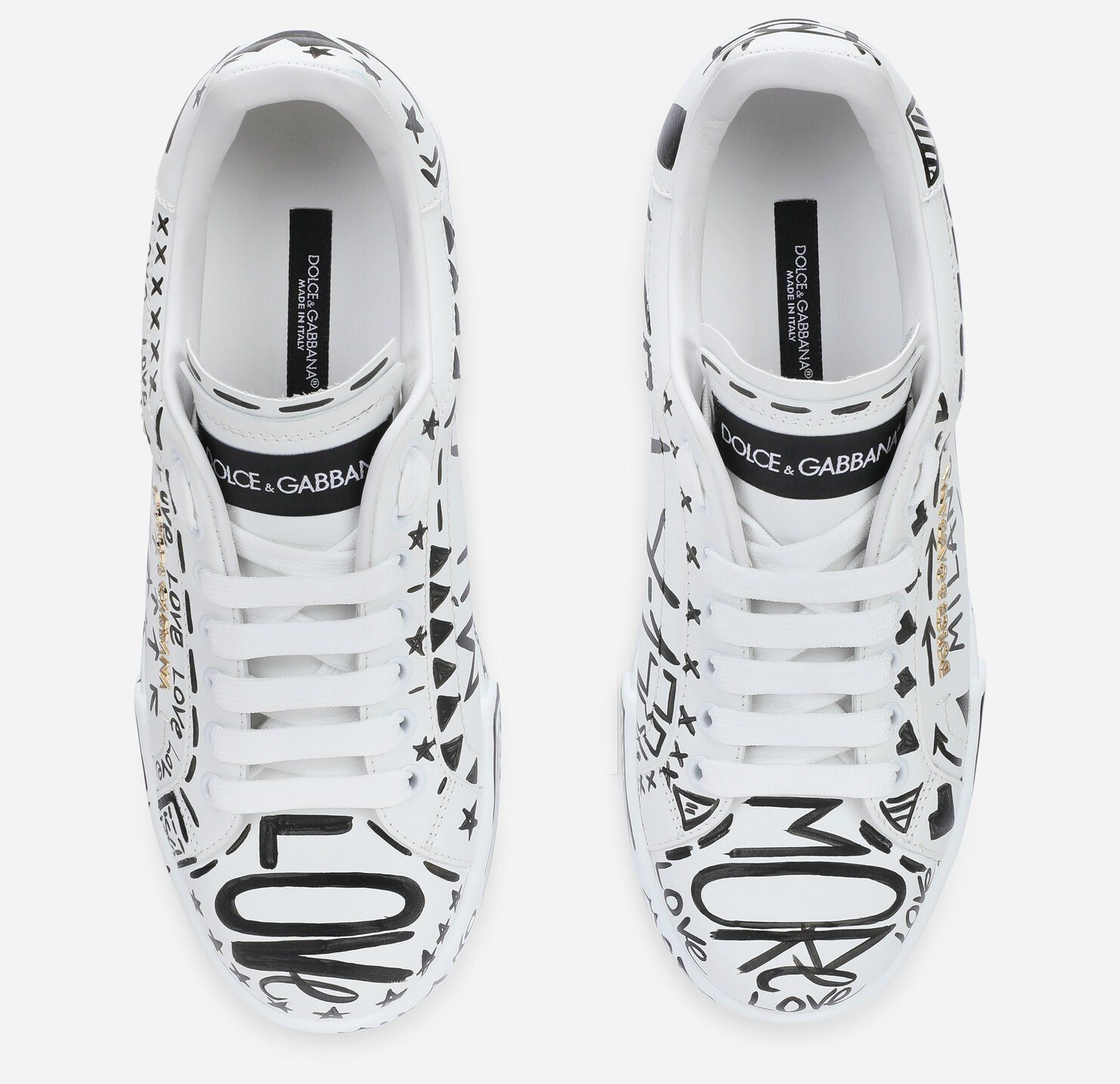 Giay Dolce & Gabbana Hand Painted Calfskin Portofino 'White' CK1602AY66589697