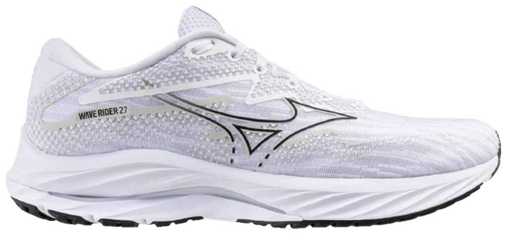 Giày Mizuno Wave Rider 27 'White Black' J1GC230358