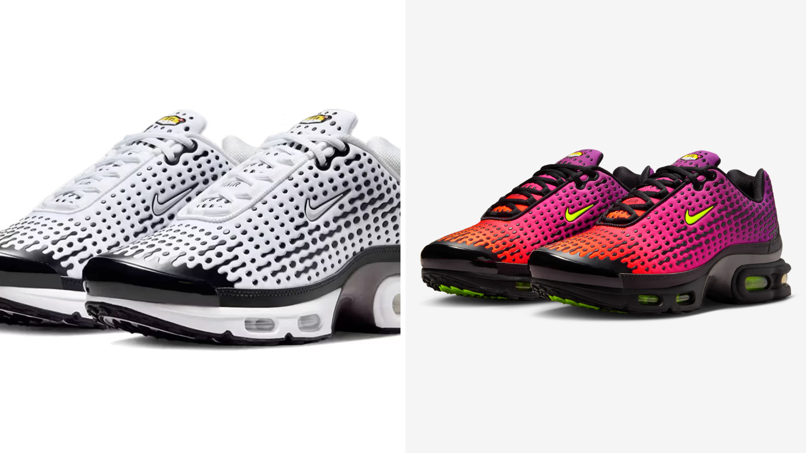 Hinh anh 4: Nike Air Max Plus VII nam 2025 voi ba phoi mau moi Varsity Maize, White/Black va Dusk