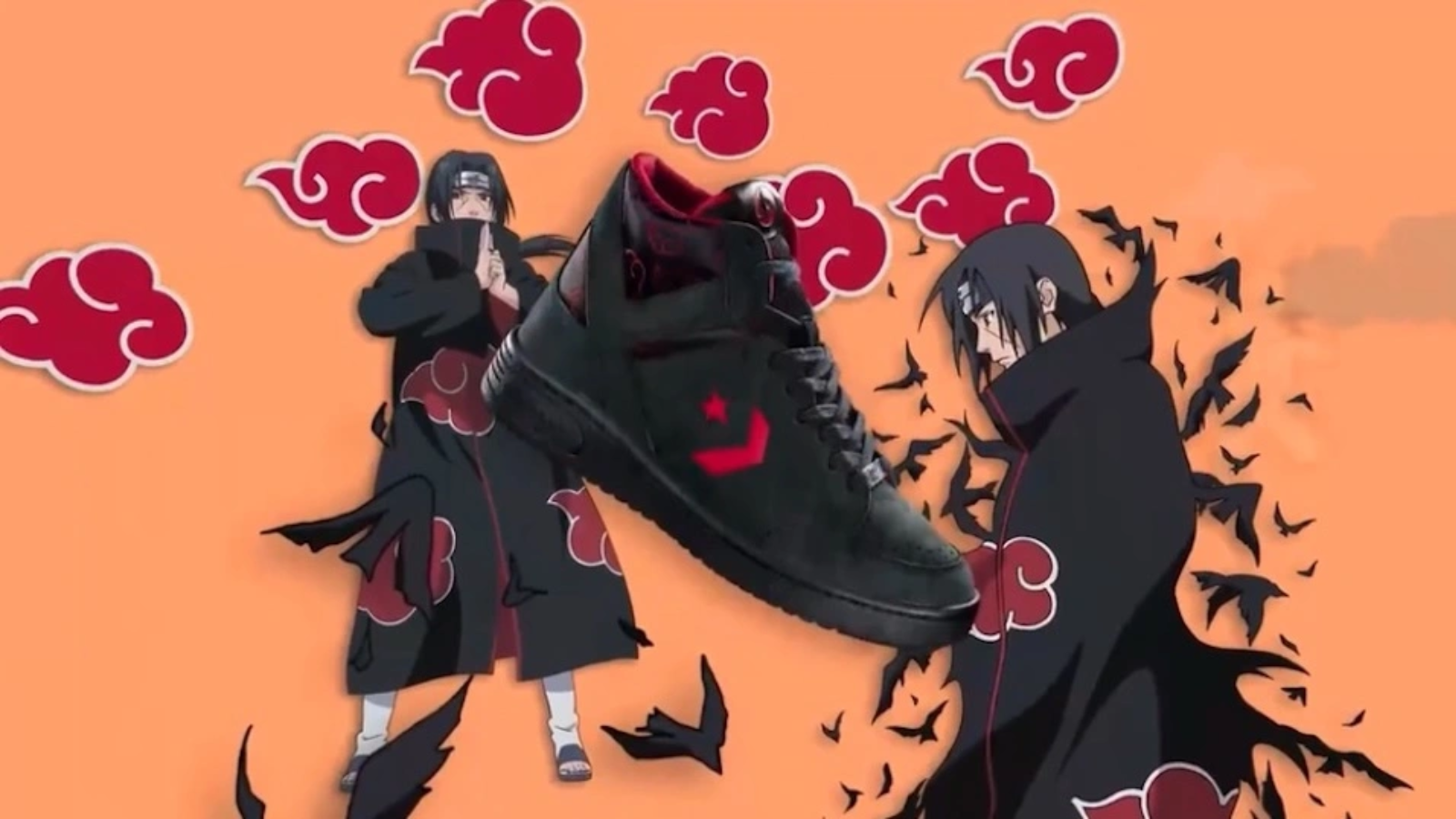 Hinh anh 1: Giay Converse x Naruto Shippuden voi thiet ke nhan vat noi bat
