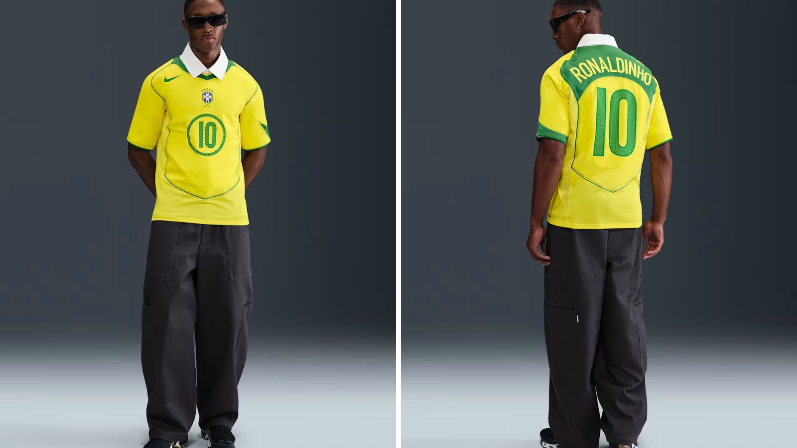 Hinh anh 2: Ao dau Brazil Total 90 nam 2004 do Nike tai phat hanh