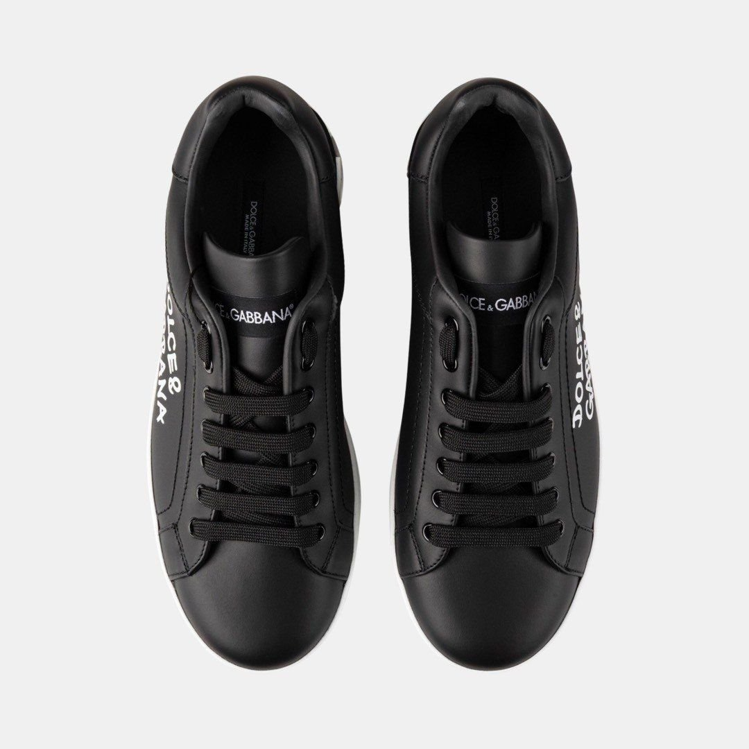 Alternative view of Giày Dolce & Gabbana Logo Printed 'Black' CS1772AW710HWF57