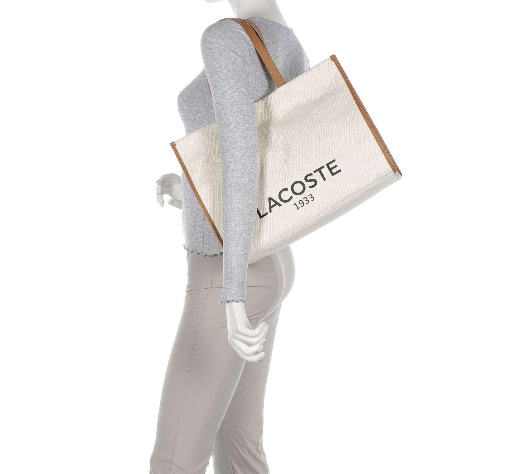 Túi Lacoste Heritage Tote Bag 'Ivory' SKU: NU4342TDK02 - Ảnh 3