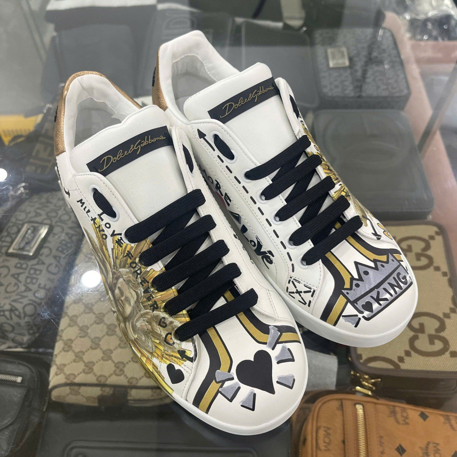 Alternative view of Giày Dolce & Gabbana Portofino 'White' CS1561AU367HWS64