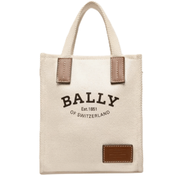 Túi Bally Crystalia Xs Fabric Mini 'Natural' 6301349