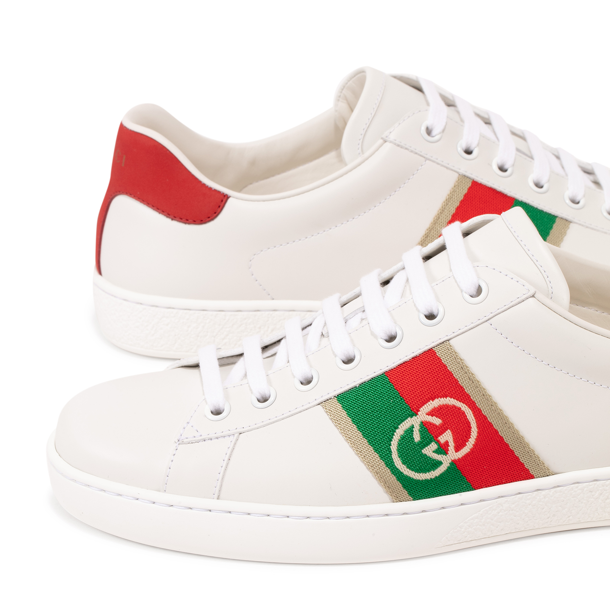 Alternative view of Giày Gucci Ace Sneaker Interlocking G 'White' 6447491-XGM0-9063