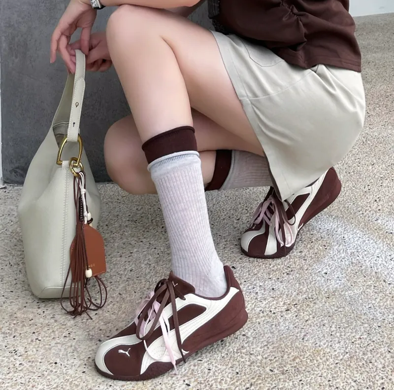 Alternative view of Giày Puma Bella V2 Suede 'Brown & Beige' 404709-02